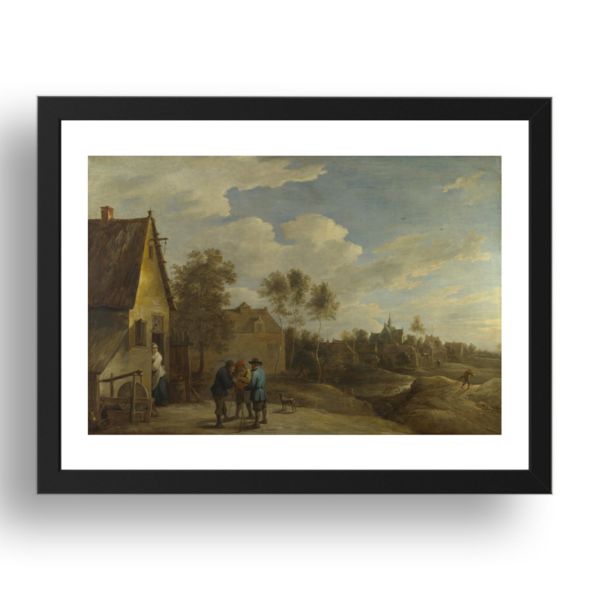 David Teniers the Younger: A View of a Village, Poster in 17x13"(A3) Frame