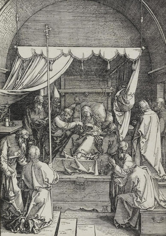 Death of the Virgin, vintage artwork by Albrecht Dürer, A3 (16x12") Poster Print