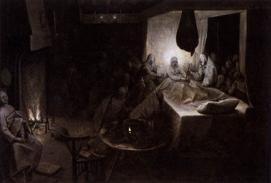 Death of the Virgin, vintage artwork by Pieter Bruegel the Elder, A3 (16x12") Poster Print
