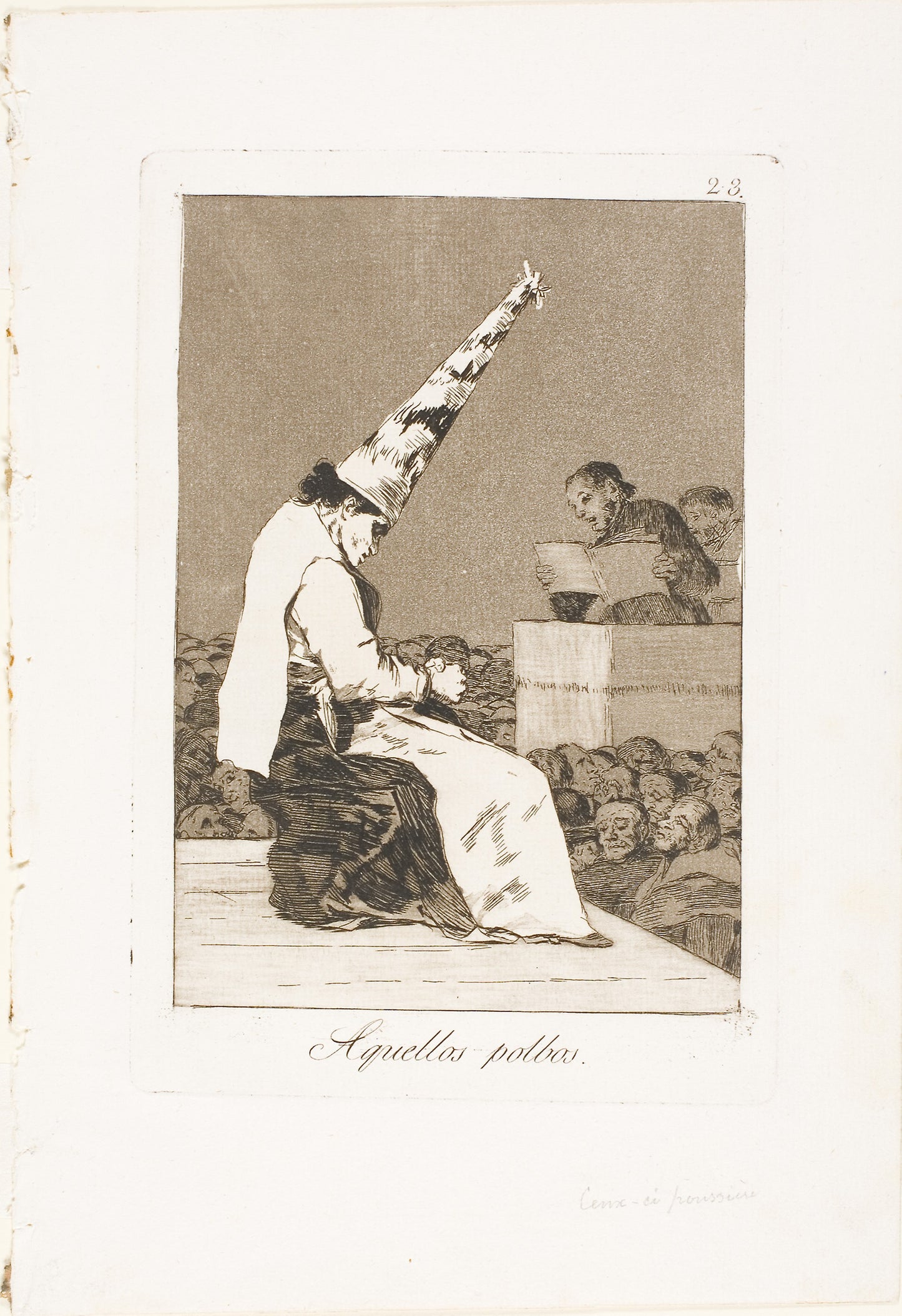 Those specks of dust, plate 23 from Los Caprichos -  Francisco José de Goya y Lucientes,  Poster Print Wall Art