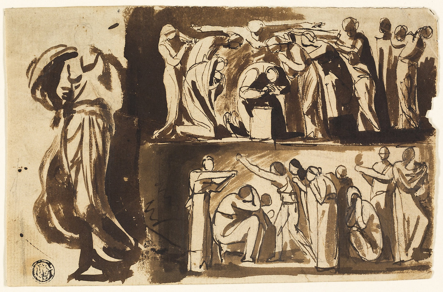 Figure Studies -  George Romney,  Poster Print Wall Art