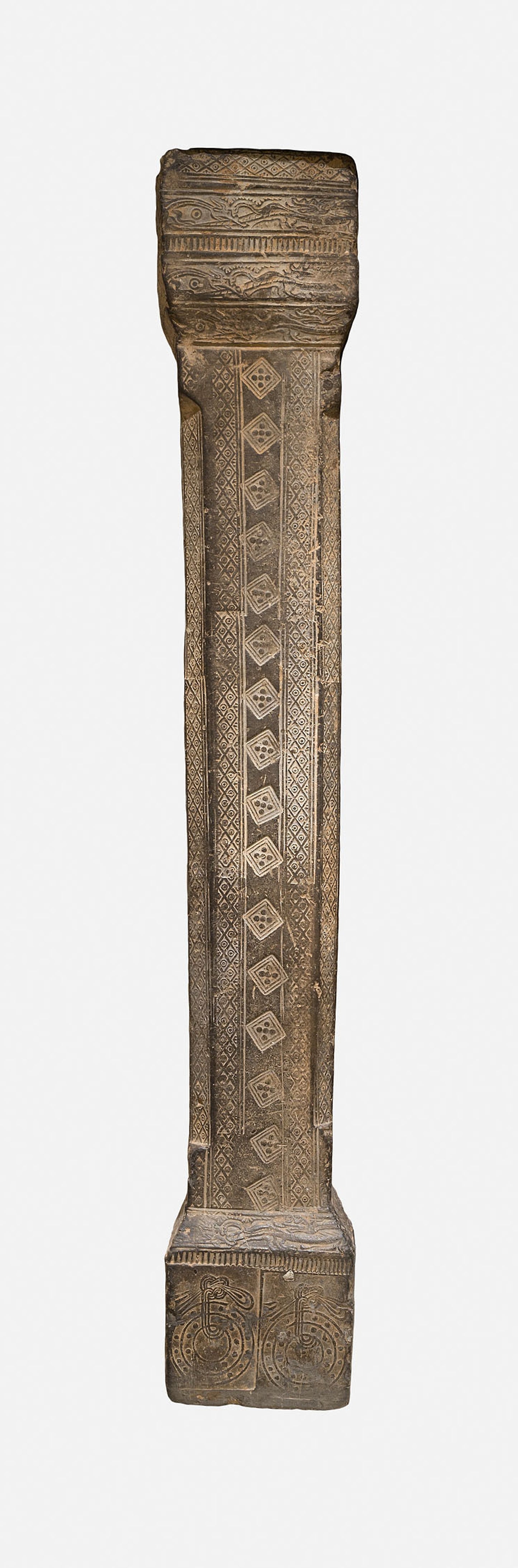 Pillar from Tomb Chamber -  China; probably from Zhengzhou, Henan province,  Poster Print Wall Art