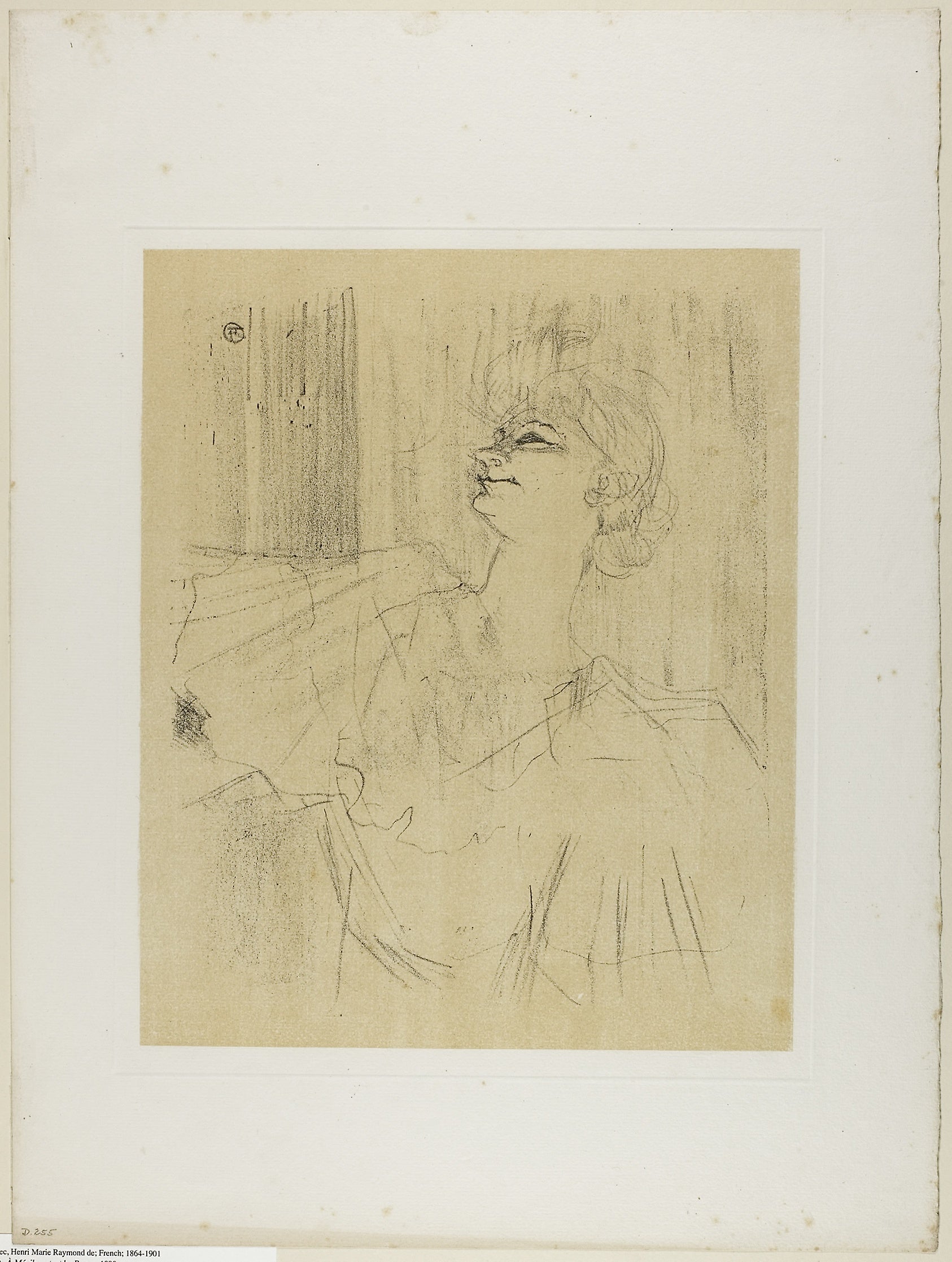 Yvette Guilbert—A Menilmontant de Bruant, from Yvette Guilbert: Henri de Toulouse-Lautrec,16x12"(A3) Poster