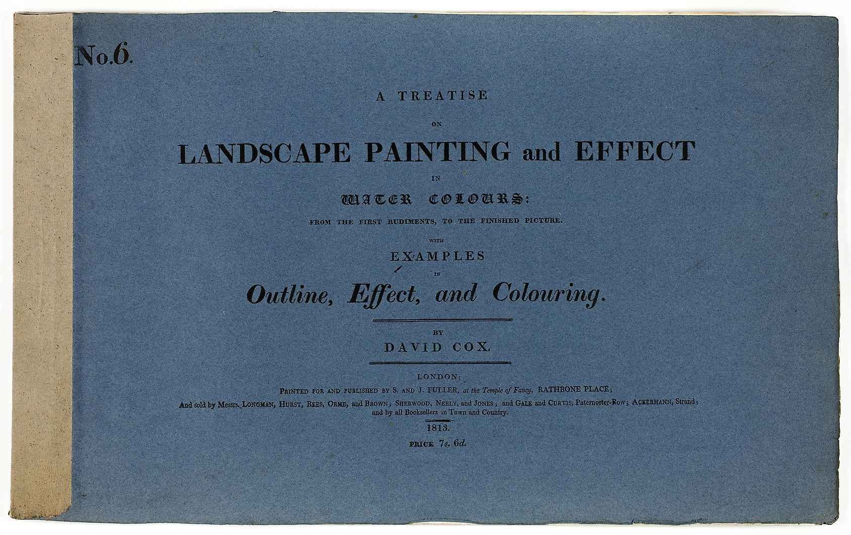 A Treatise on Landscape Painting and Effect in Water Colours: From the First Rudiments, to the Finished Picture No. 6: David Cox, the elder (English, 1783-1859),16x12"(A3) Poster