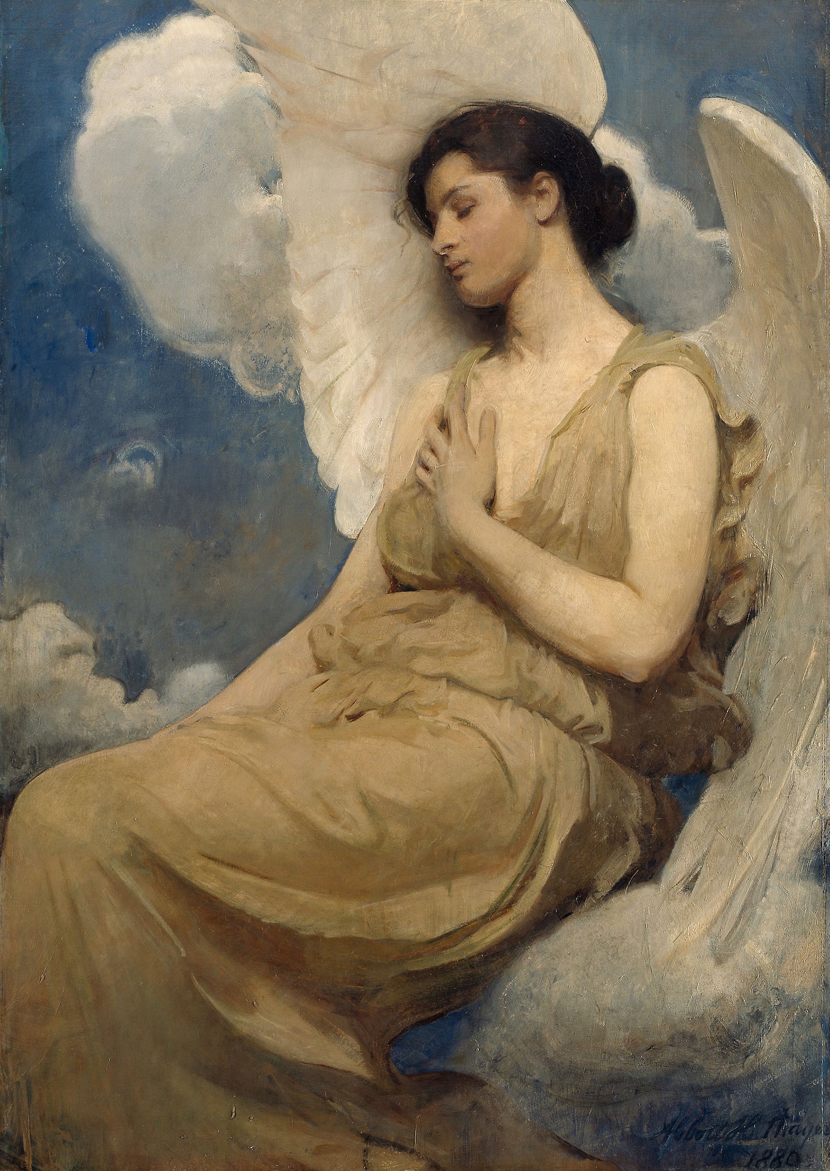 Winged Figure: Abbott Handerson Thayer,16x12"(A3) Poster