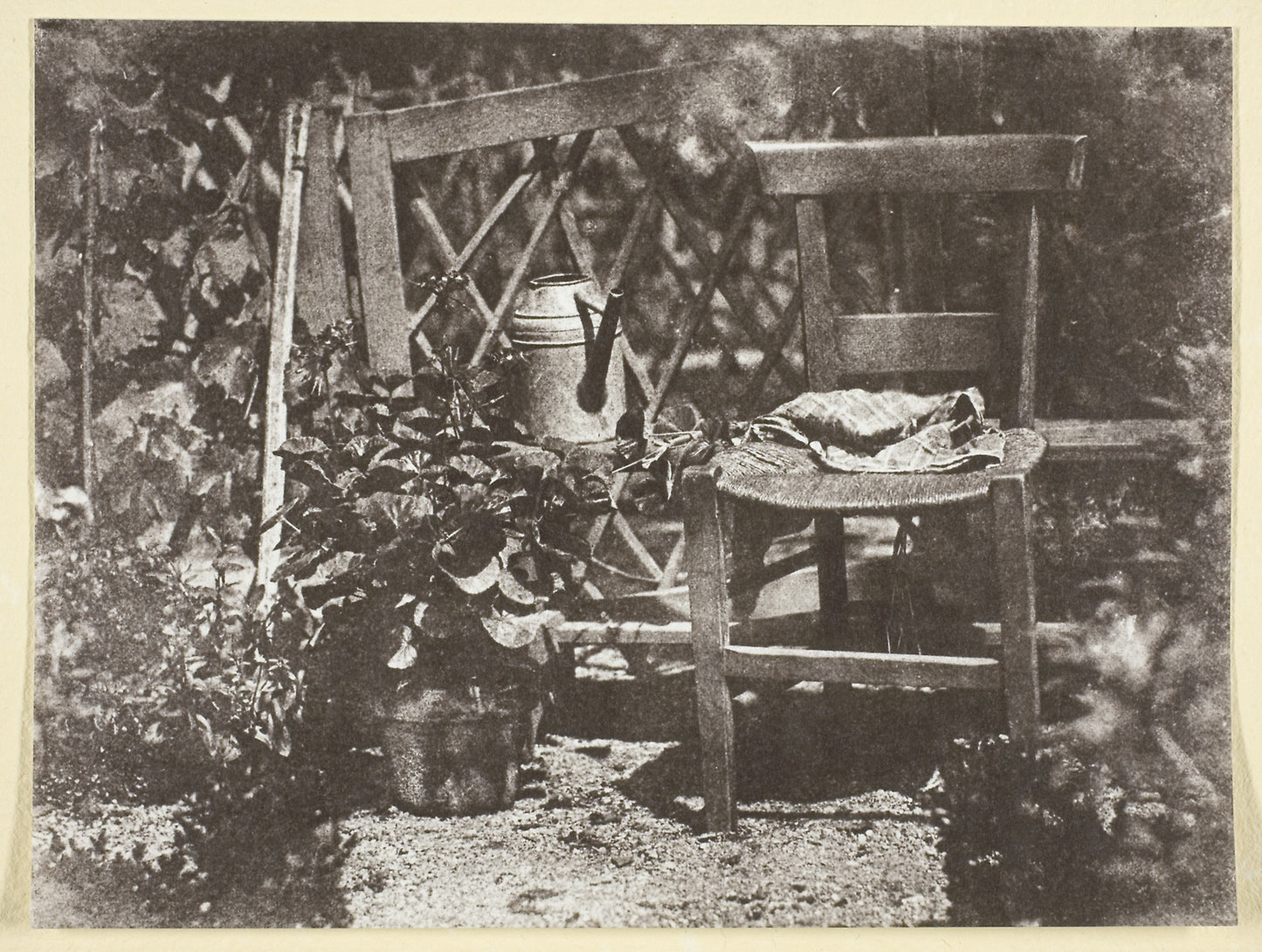 Chaise dans un Jardin -  Hippolyte Bayard,  Poster Print Wall Art