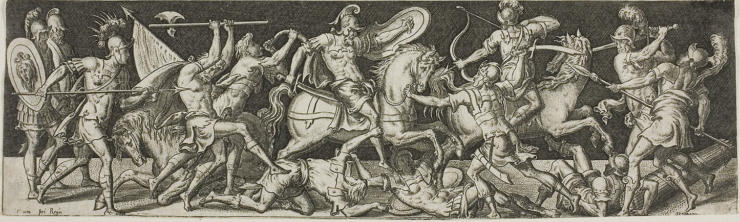 Cavalry and Footsoldiers -  Etienne Delaune,  Poster Print Wall Art