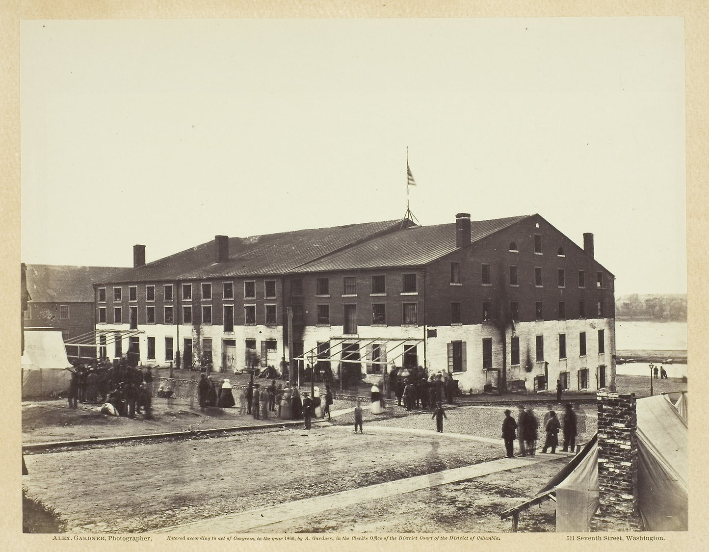 Libby Prison, Richmond, Virginia -  Alexander Gardner,  Poster Print Wall Art