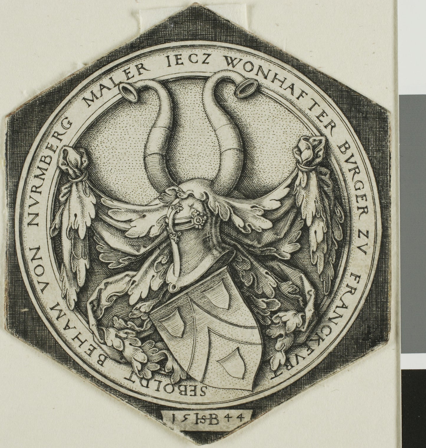 Coat of Arms of Sebald Beham -  Sebald Beham,  Poster Print Wall Art