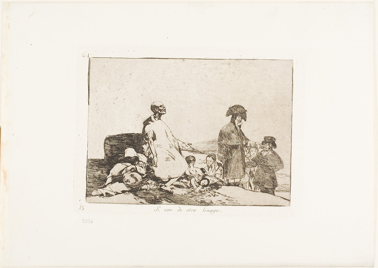 Perhaps they are of another breed, plate 61 from The Disasters of War -  Francisco José de Goya y Lucientes,  Poster Print Wall Art