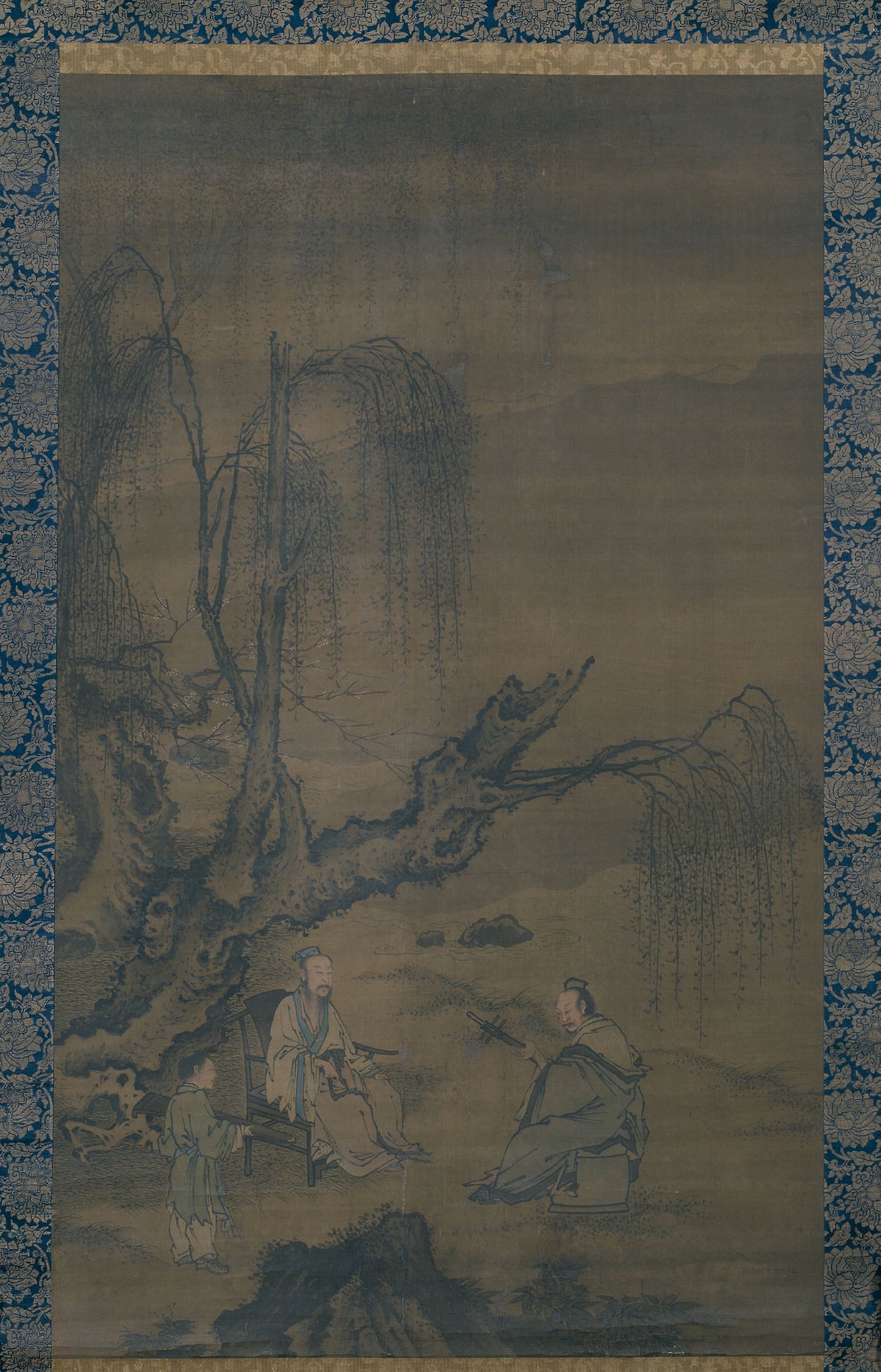 Two Scholar-Musicians in a Landscape -  Artist unknown,  Poster Print Wall Art