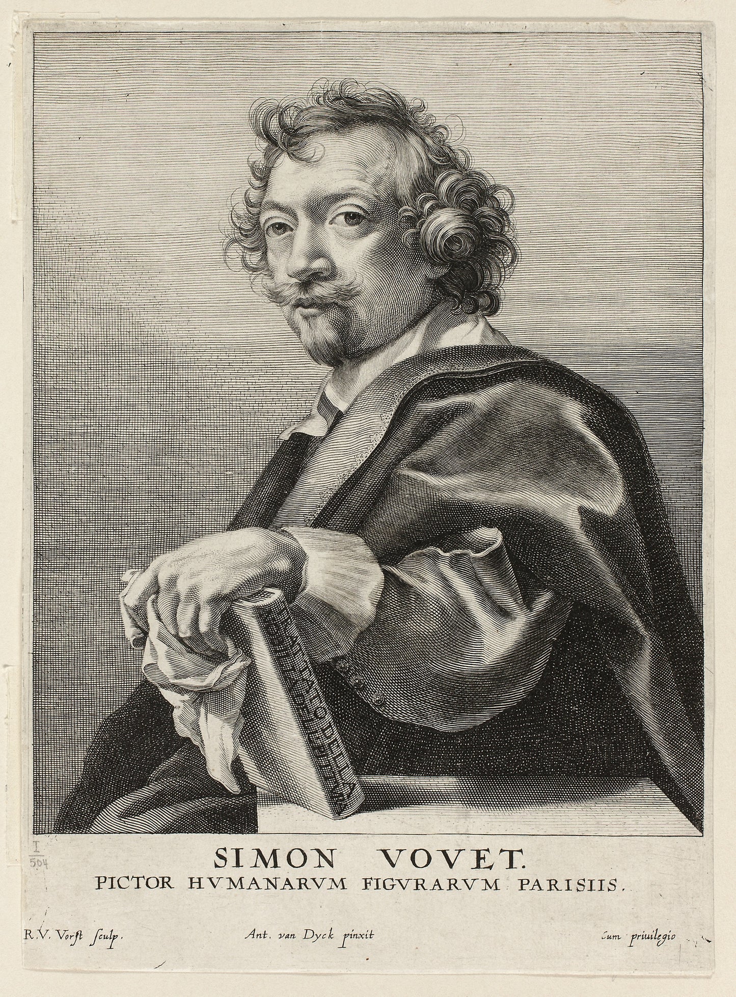 Simon Vouet -  Robert van Voerst (Flemish, 1597-1636/37),  Poster Print Wall Art