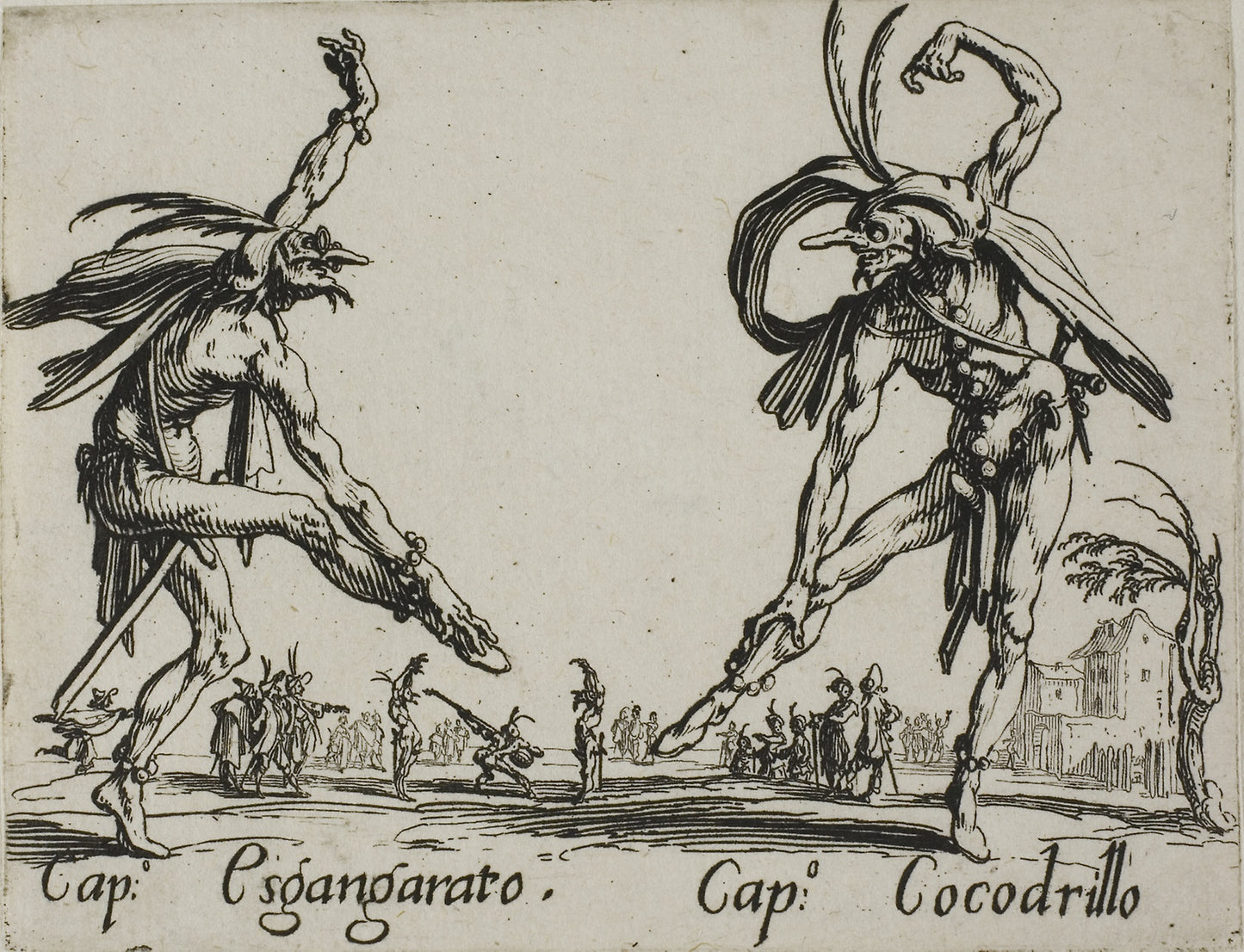 Gian Fritello - Ciurlo, from Balli di Sfessania -  Jacques Callot,  Poster Print Wall Art