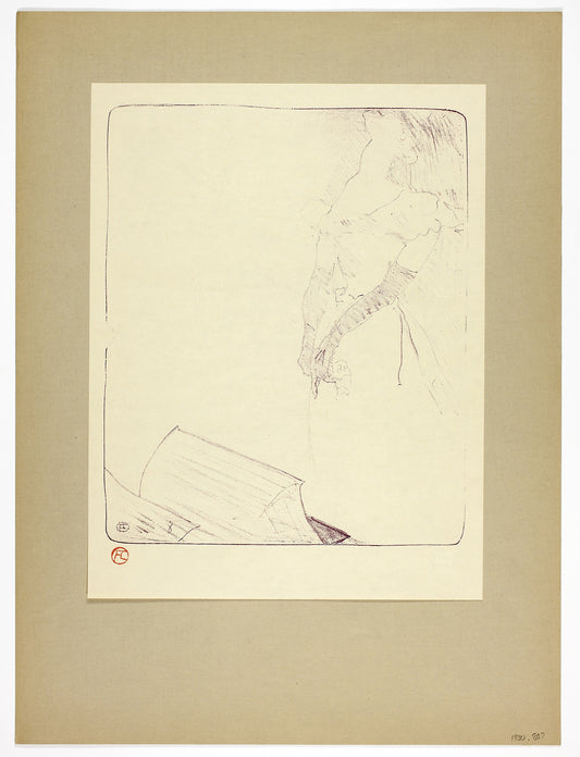 Frontispiece, from Yvette Guilbert: Henri de Toulouse-Lautrec (French, 1864-1901),16x12"(A3) Poster