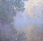 Branch of the Seine near Giverny (Mist), from the series "Mornings on the Seine": Claude Monet,16x12"(A3) Poster