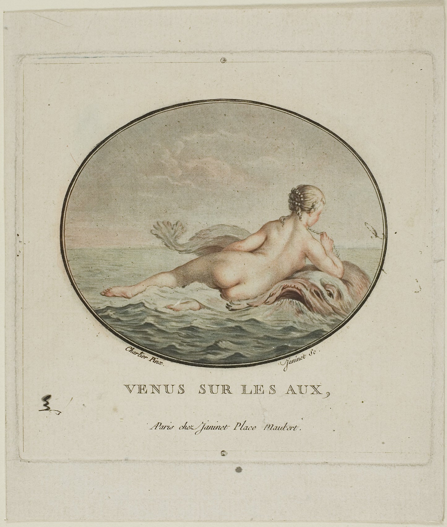 Venus Sur Les Aux -  Jean Francois Janinet,  Poster Print Wall Art