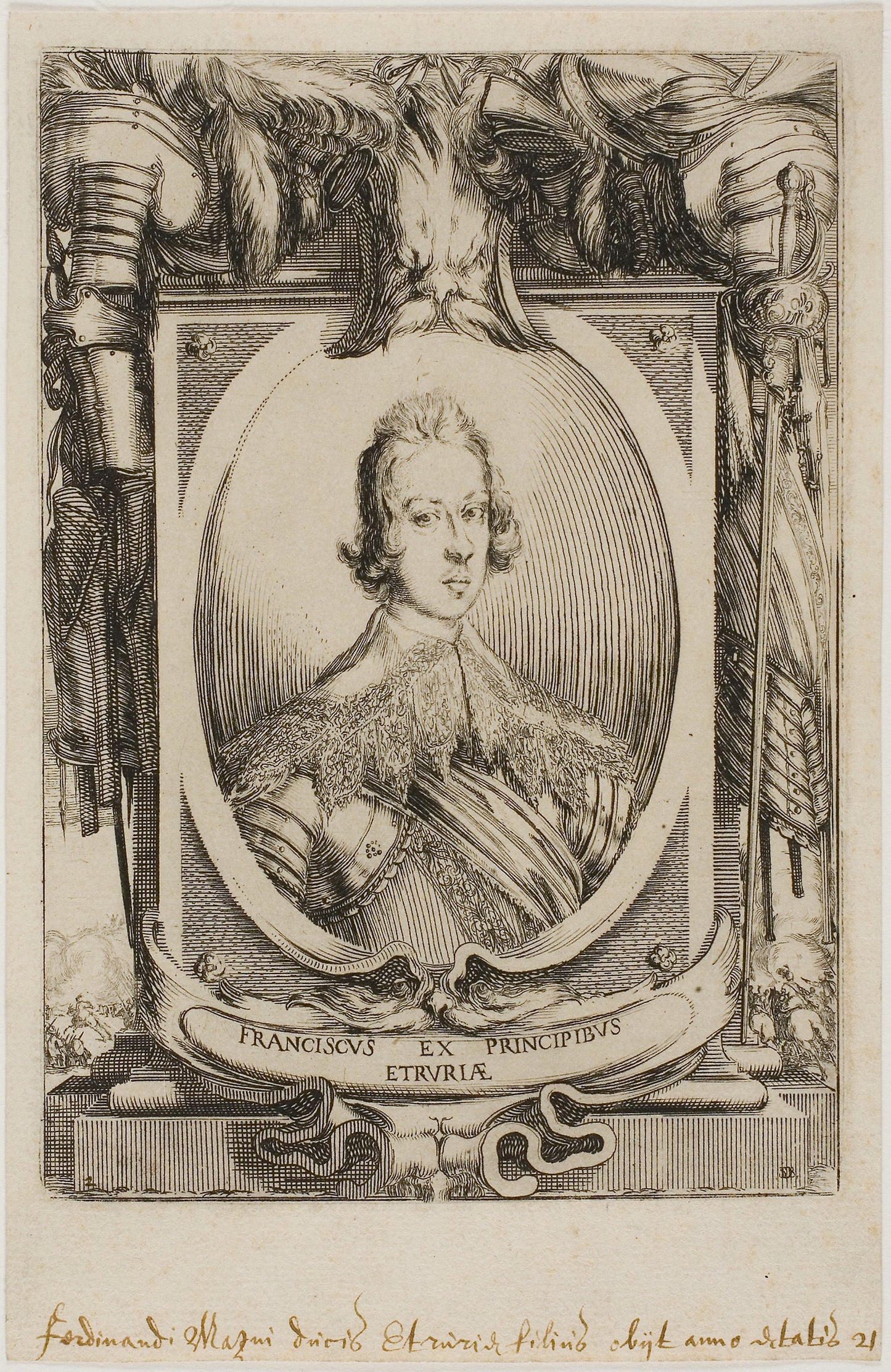 Francesco de Medici, Prince of Tuscany -  Stefano della Bella,  Poster Print Wall Art