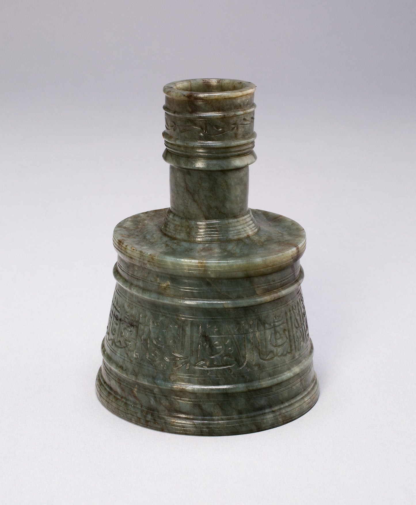 Candlestick (Sham'dan) with Titular Inscription: Iran or Central Asia,16x12"(A3) Poster