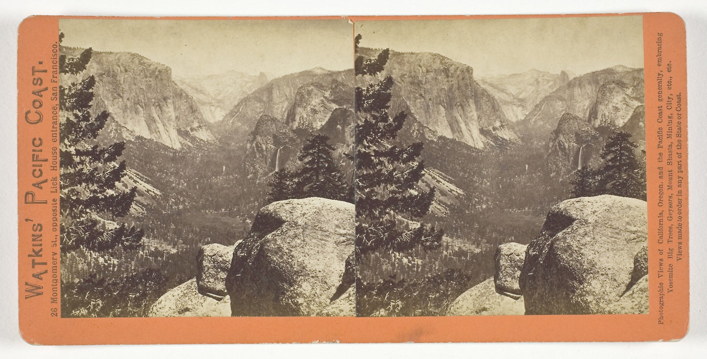 The Yosemite Valley, form the Mariposa Trail -  Carleton Watkins,  Poster Print Wall Art