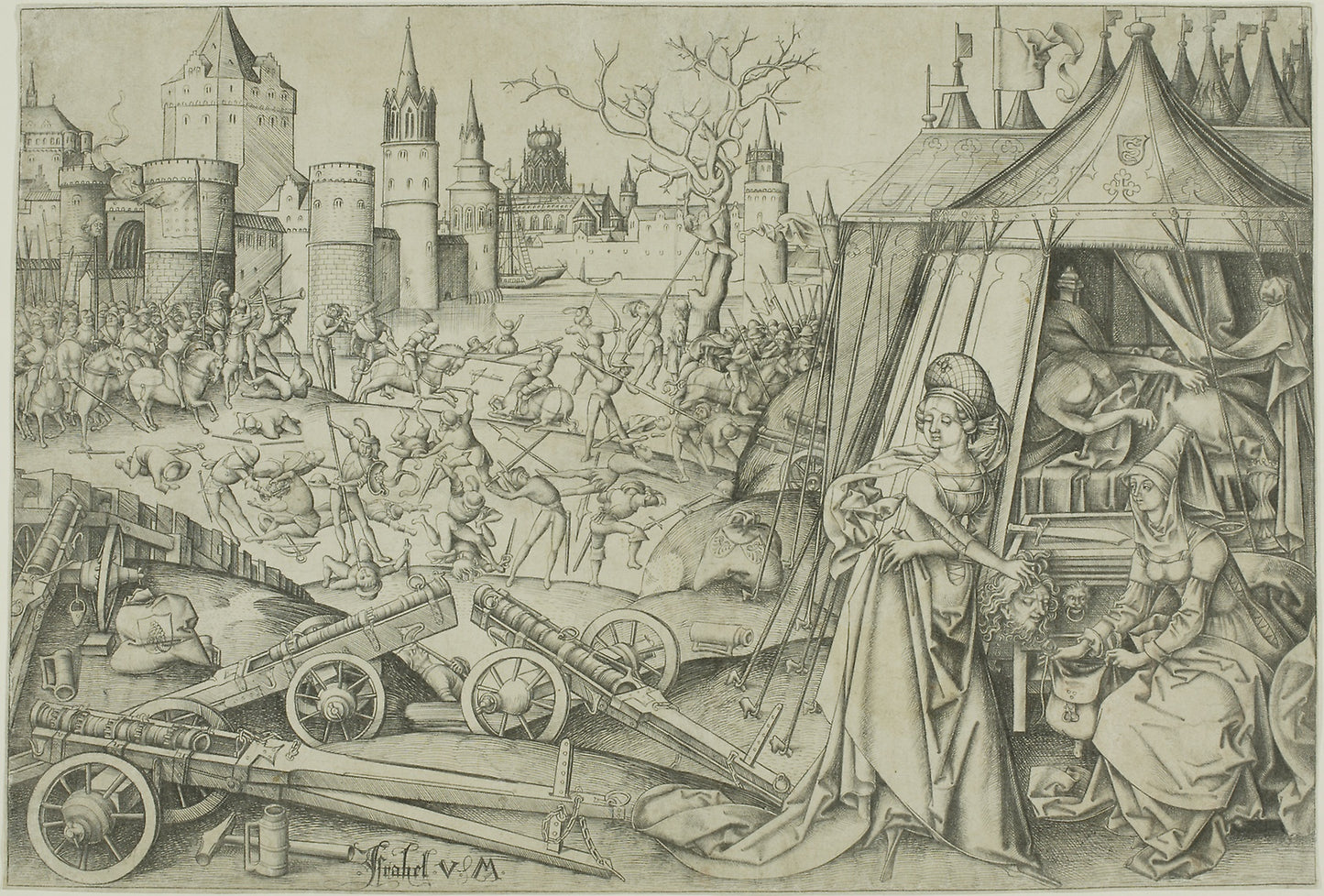 Judith -  Israhel van Meckenem,  Poster Print Wall Art