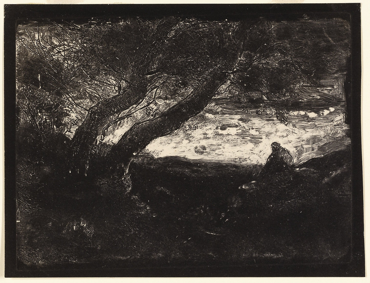 The Thinker -  Jean-Baptiste-Camille Corot,  Poster Print Wall Art