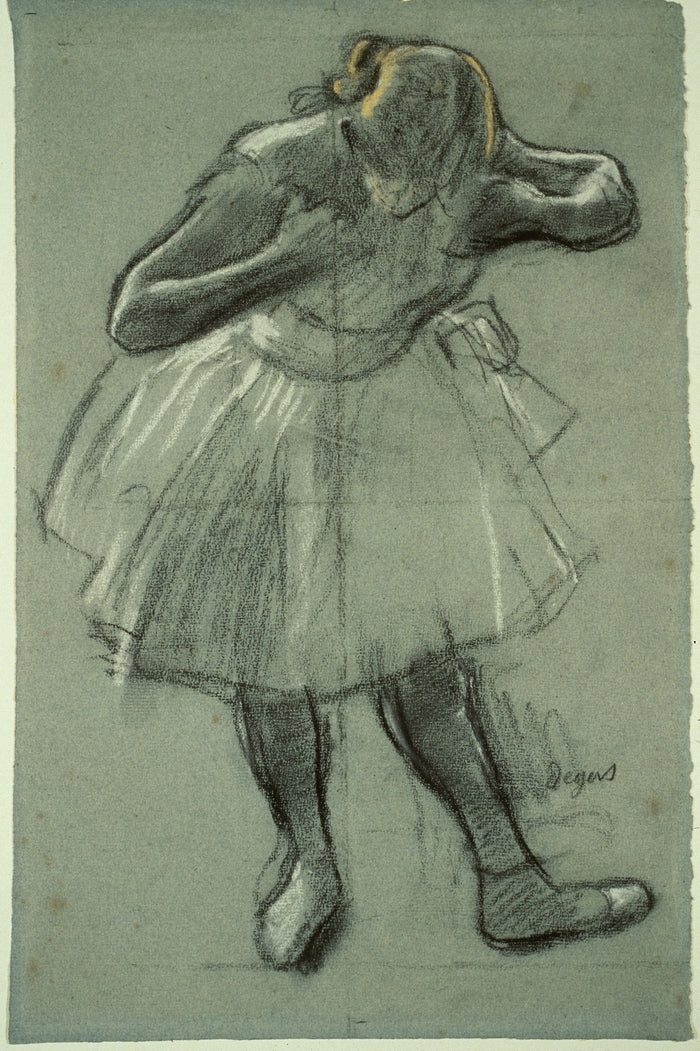 Dancer Bending Forward: Edgar Degas,16x12