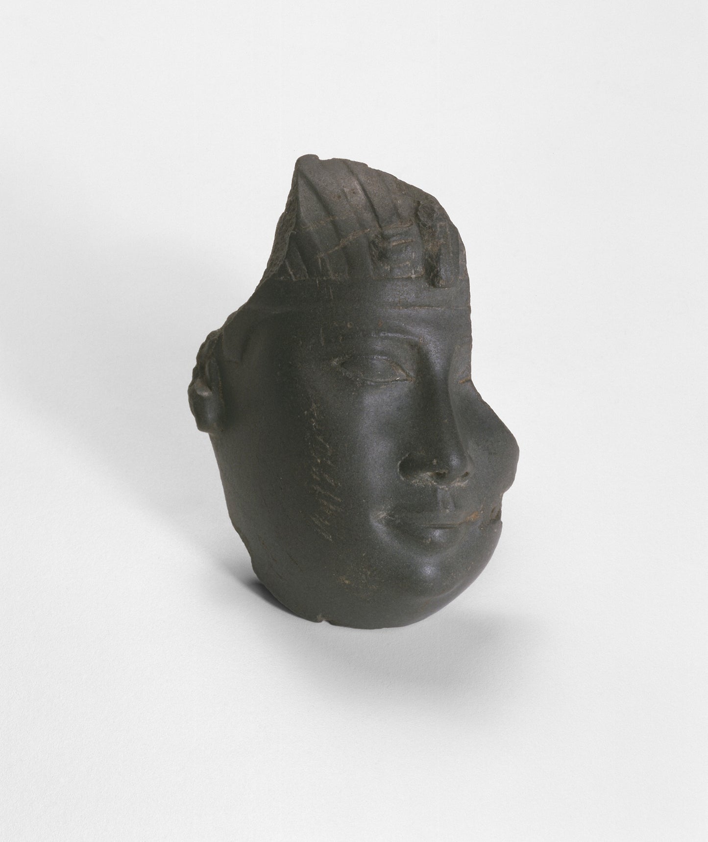 Fragment of a Head from a Statue of a King -  Egyptian,  Poster Print Wall Art