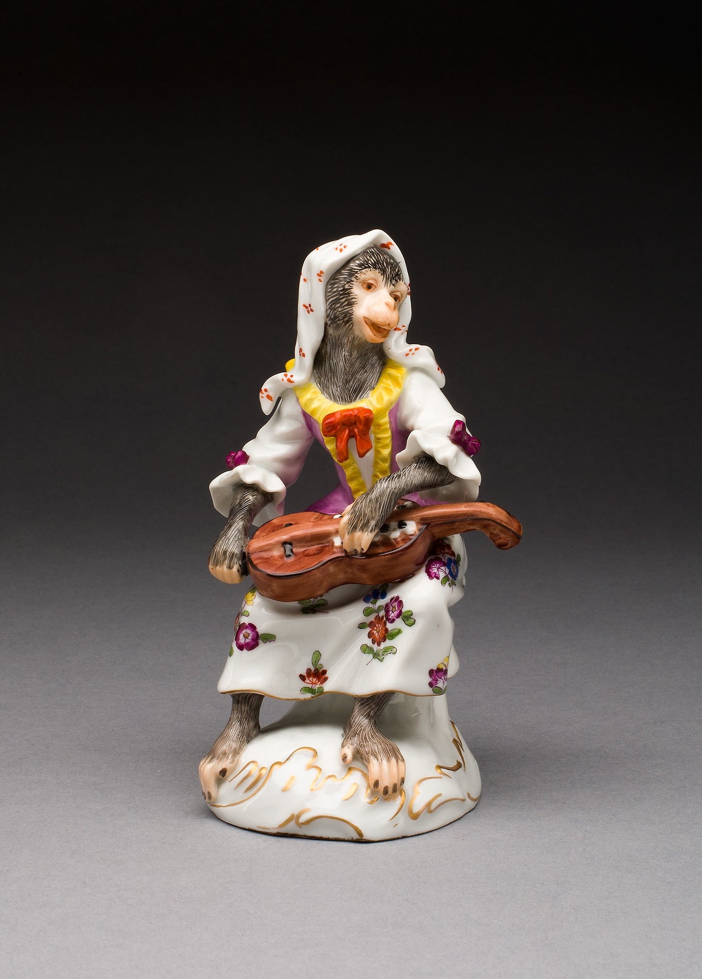Hurdy-Gurdy Player -  Vienna State Porcelain Manufactory,  Poster Print Wall Art