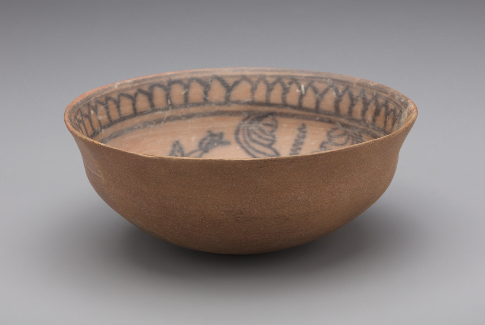 Painted Bowl with Fish and Lotus Design: Pakistan,16x12"(A3) Poster