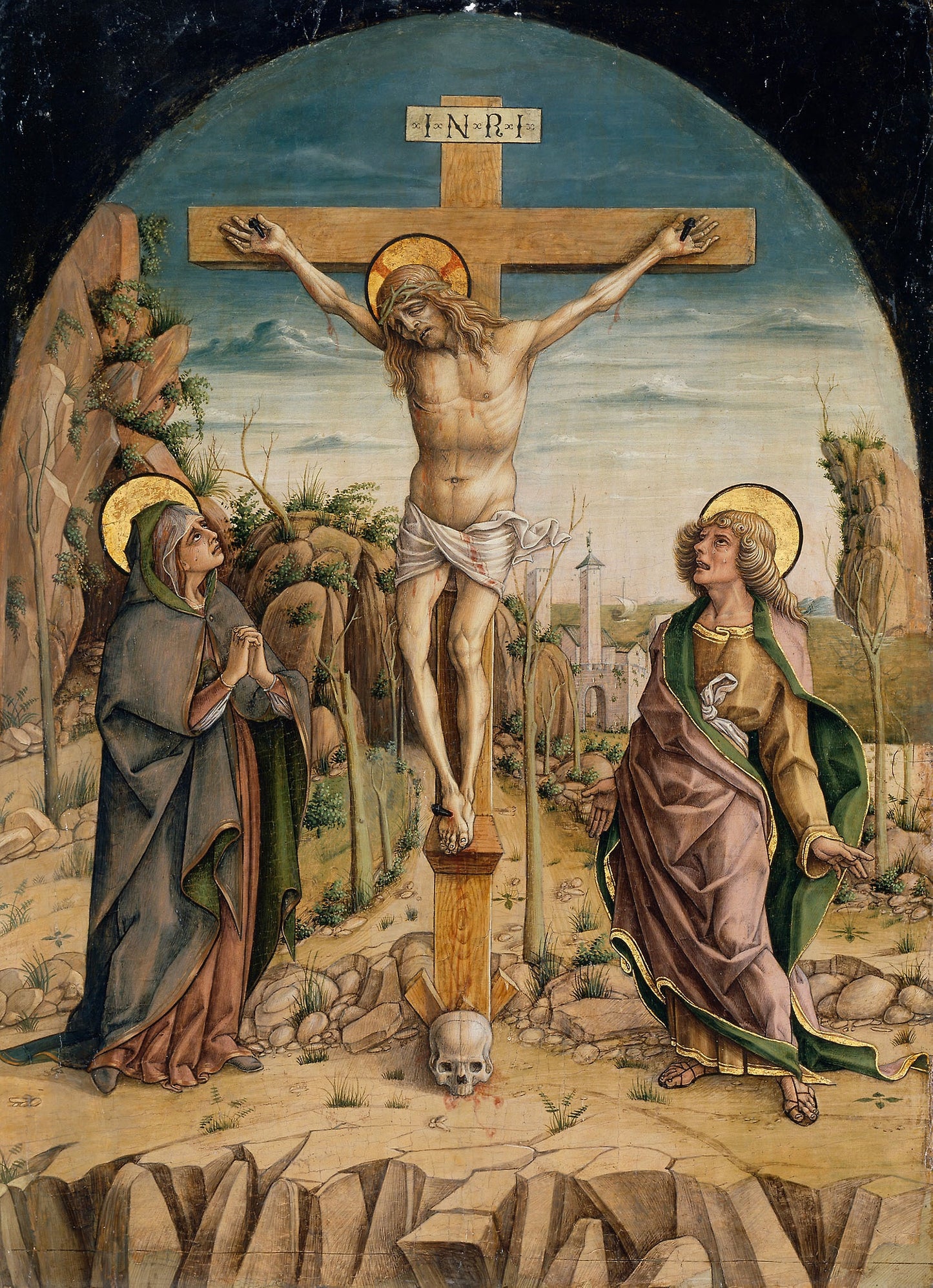 The Crucifixion -  Carlo Crivelli,  Poster Print Wall Art