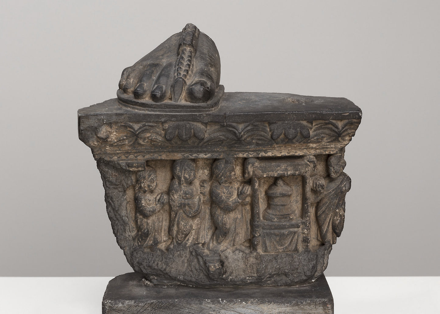 Veneration of the Buddha's Relics -  Present-day Pakistan or Afghanistan,  Poster Print Wall Art