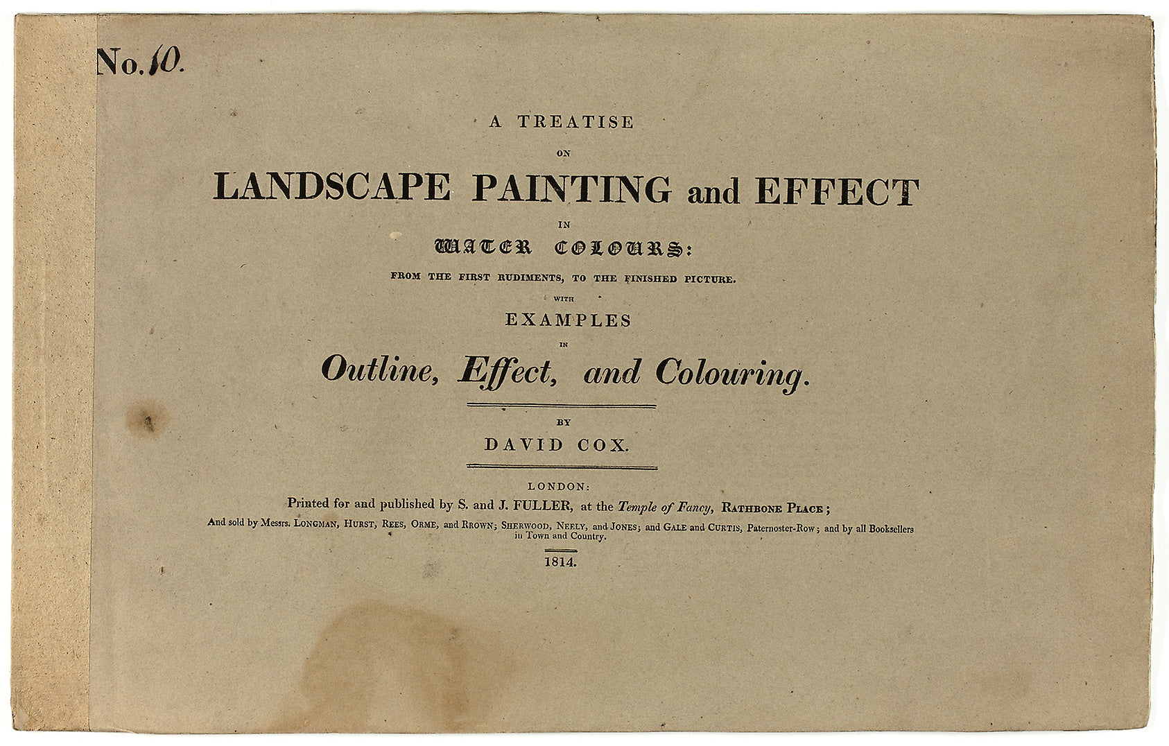 A Treatise on Landscape Painting and Effect in Water Colours: From the First Rudiments, to the Finished Picture No. 10: David Cox, the elder (English, 1783-1859),16x12"(A3) Poster