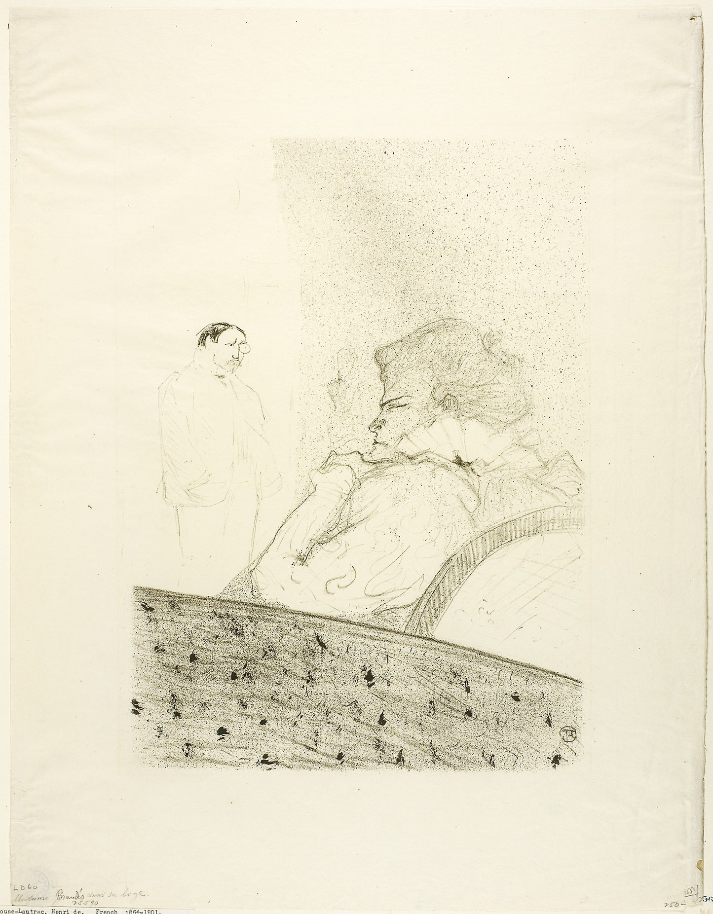 Brandès in her Box: Henri de Toulouse-Lautrec,16x12"(A3) Poster