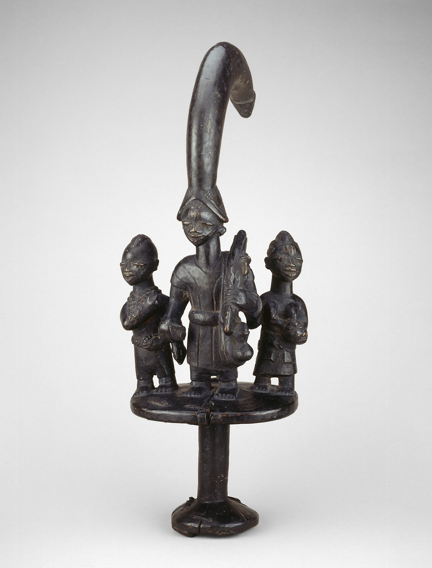 Esu Dance Staff (Ogo Elegbara) -  Attributed to an unidentified Ketu master (active mid-19th century),  Poster Print Wall Art