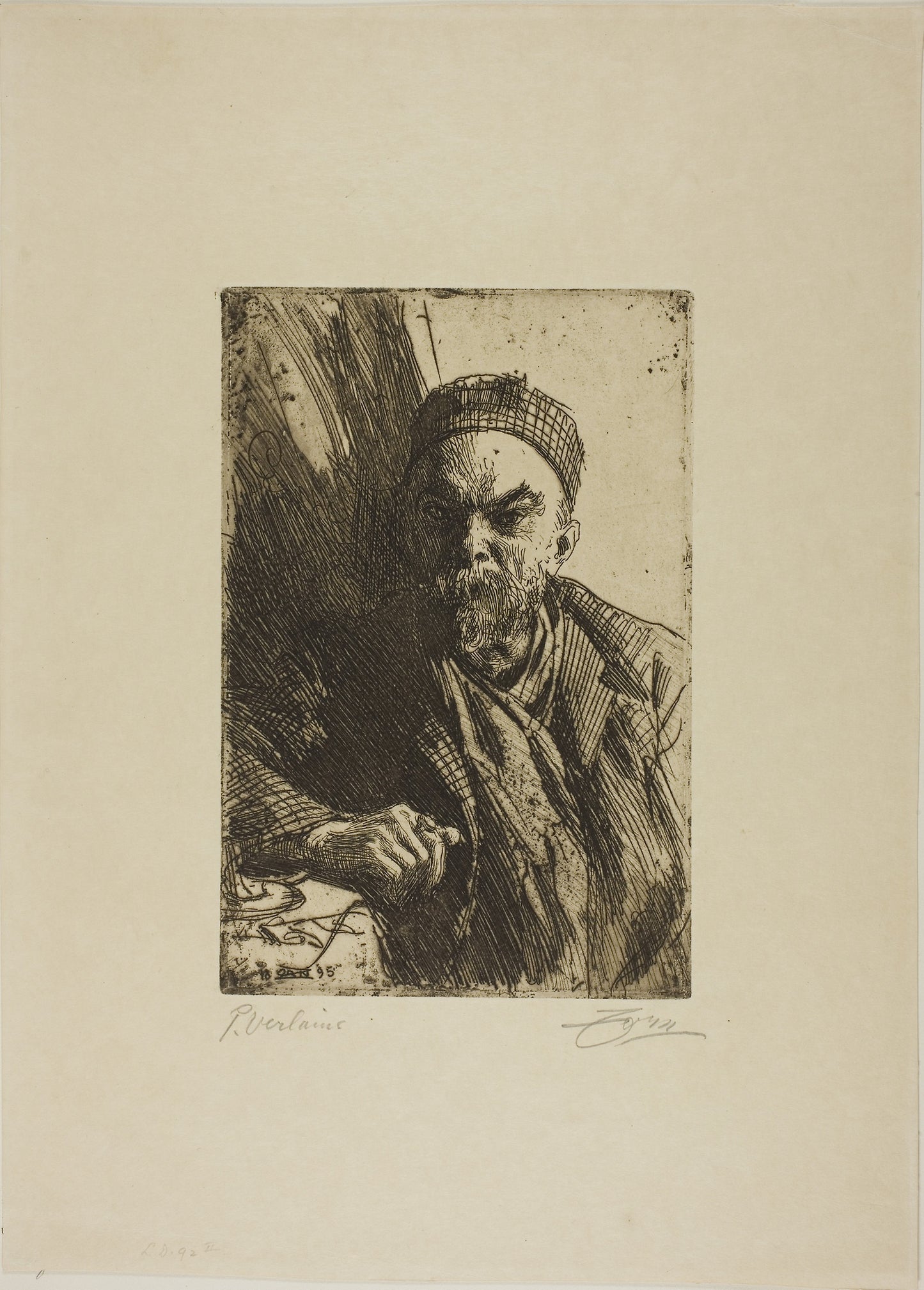 Paul Verlaine II -  Anders Zorn,  Poster Print Wall Art