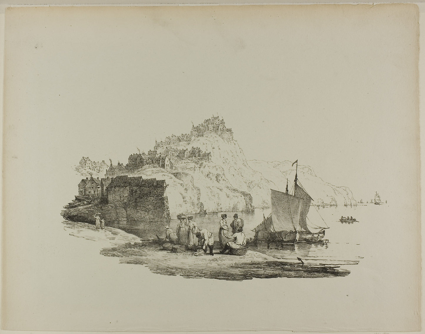 Robin Hood's Bay, Yorkshire -  Francis Nicholson,  Poster Print Wall Art