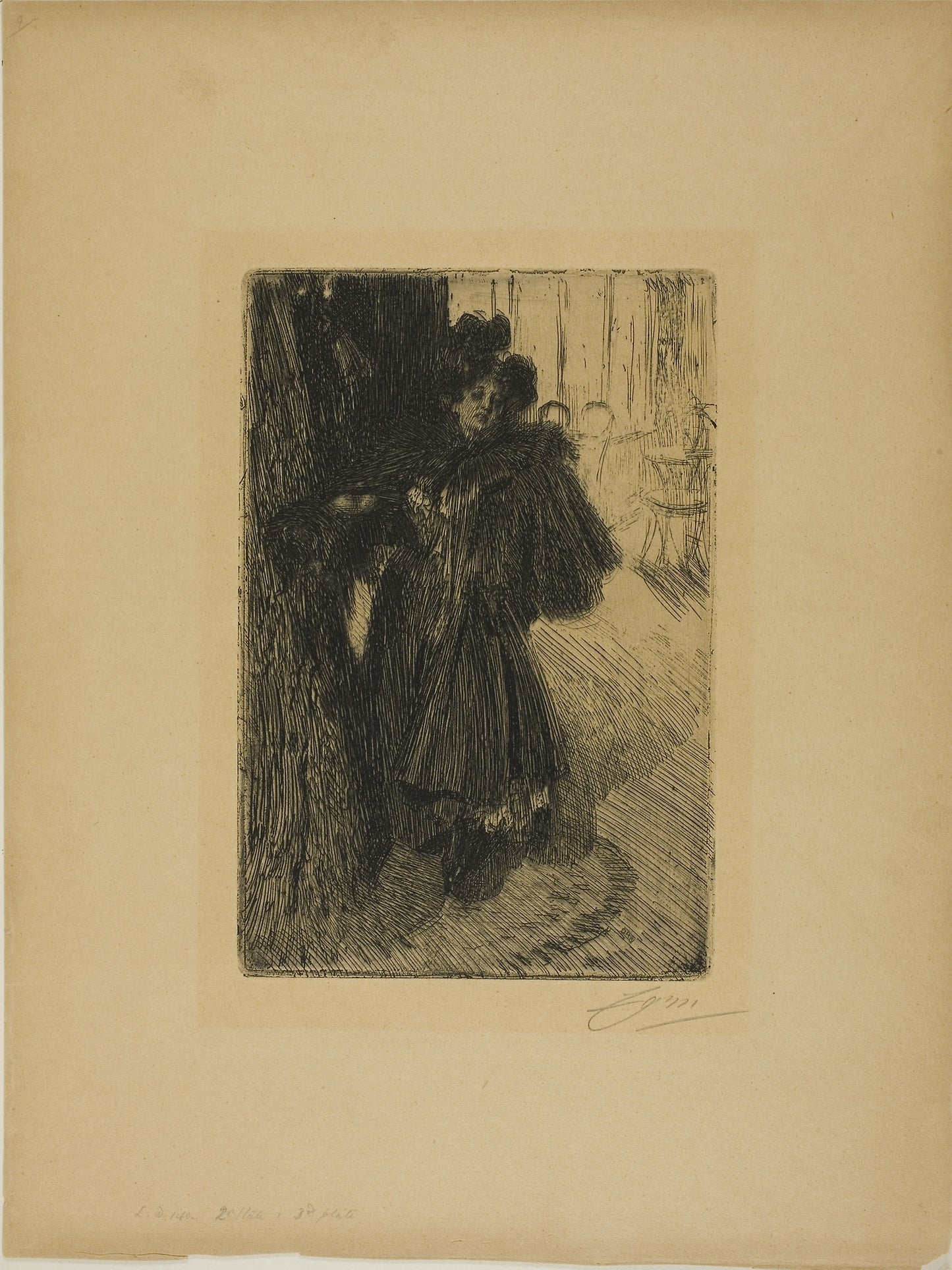 Effet de Nuit II -  Anders Zorn,  Poster Print Wall Art