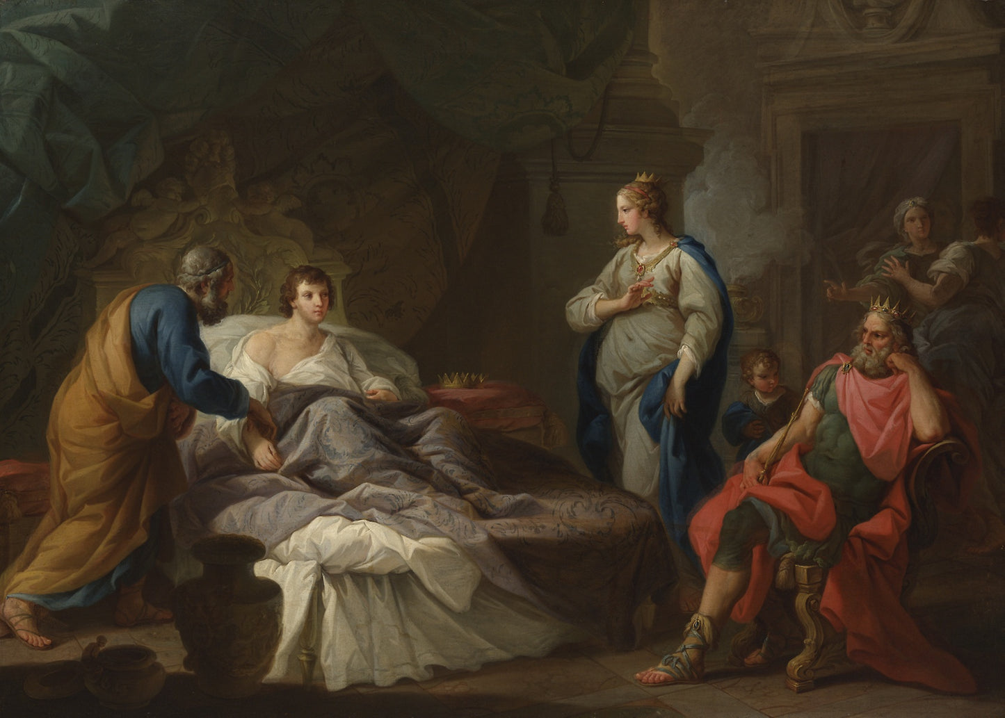 Antiochus Yearning for Stratonice -  Stefano Pozzi,  Poster Print Wall Art