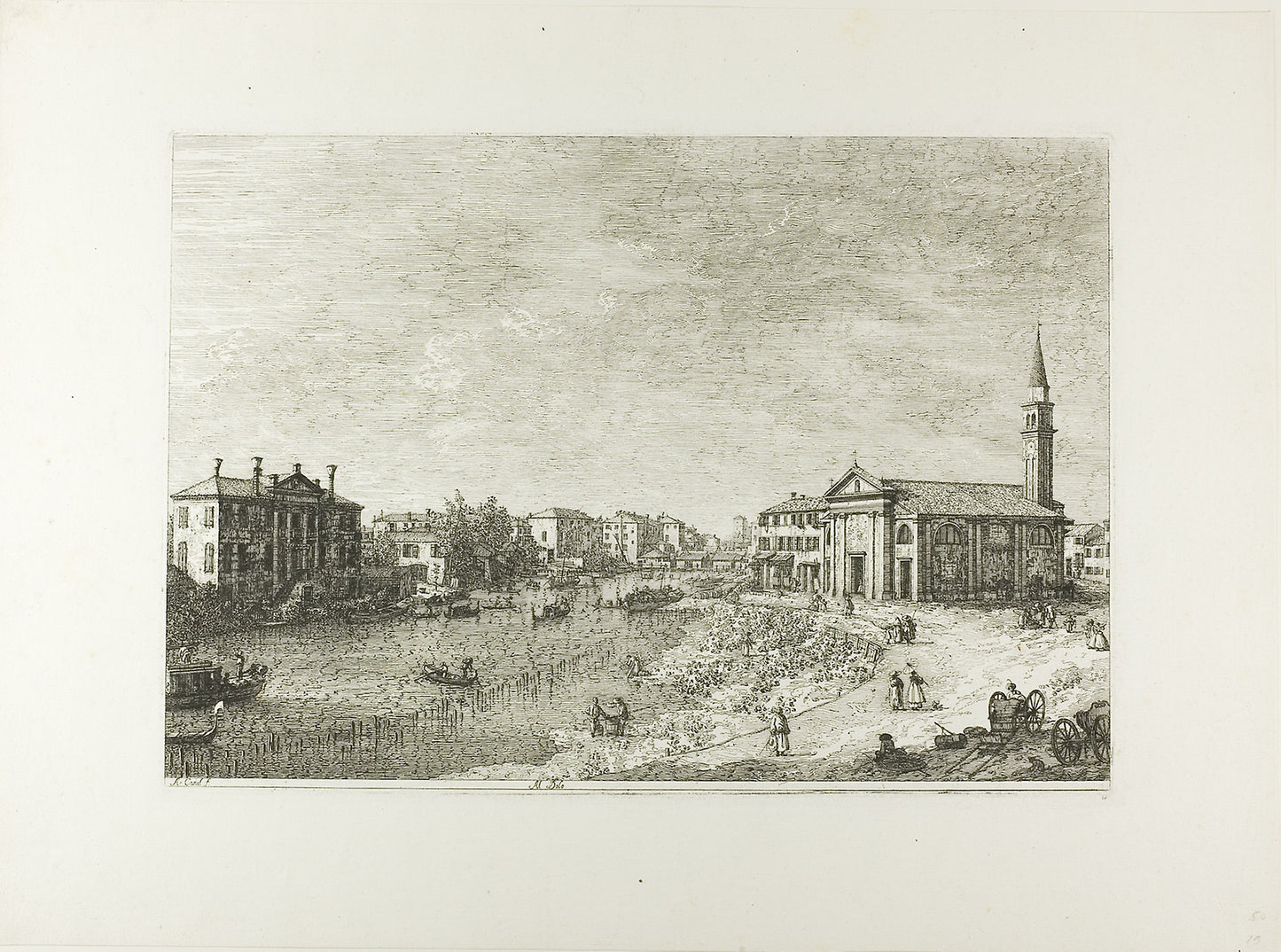 Al Dolo, from Vedute -  Canaletto,  Poster Print Wall Art
