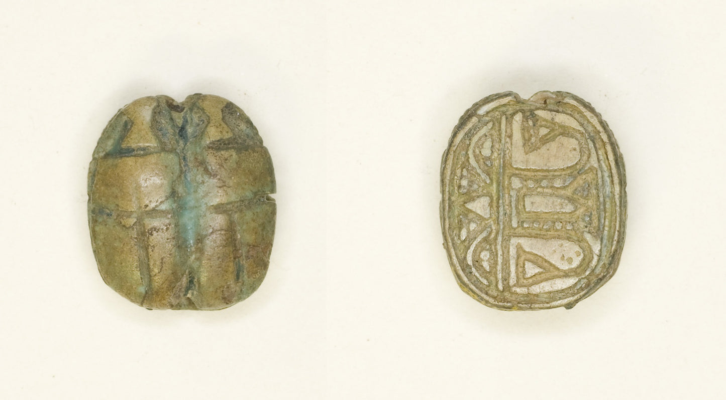 Scaraboid -  Two Scarabs Side -  Side -  Egyptian,  Poster Print Wall Art