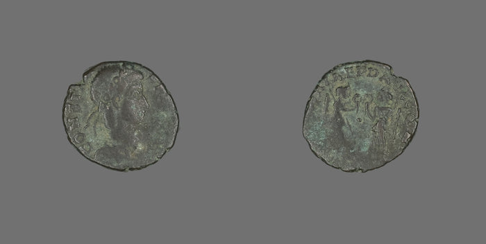 Coin Portraying Emperor Constans: Roman,16x12
