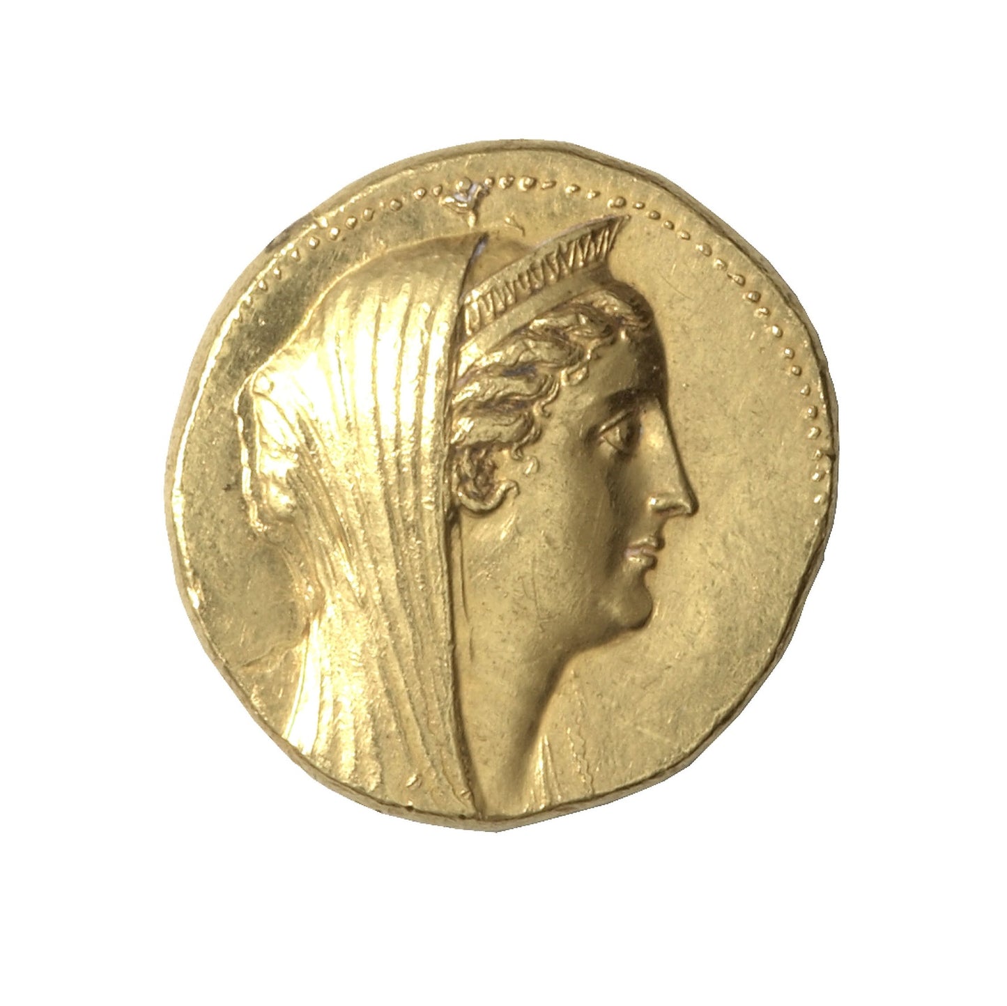 Octodrachm (Coin) Portraying Queen Arsinoë II -  Greco-Egyptian, probably minted in Alexandria, Egypt,  Poster Print Wall Art