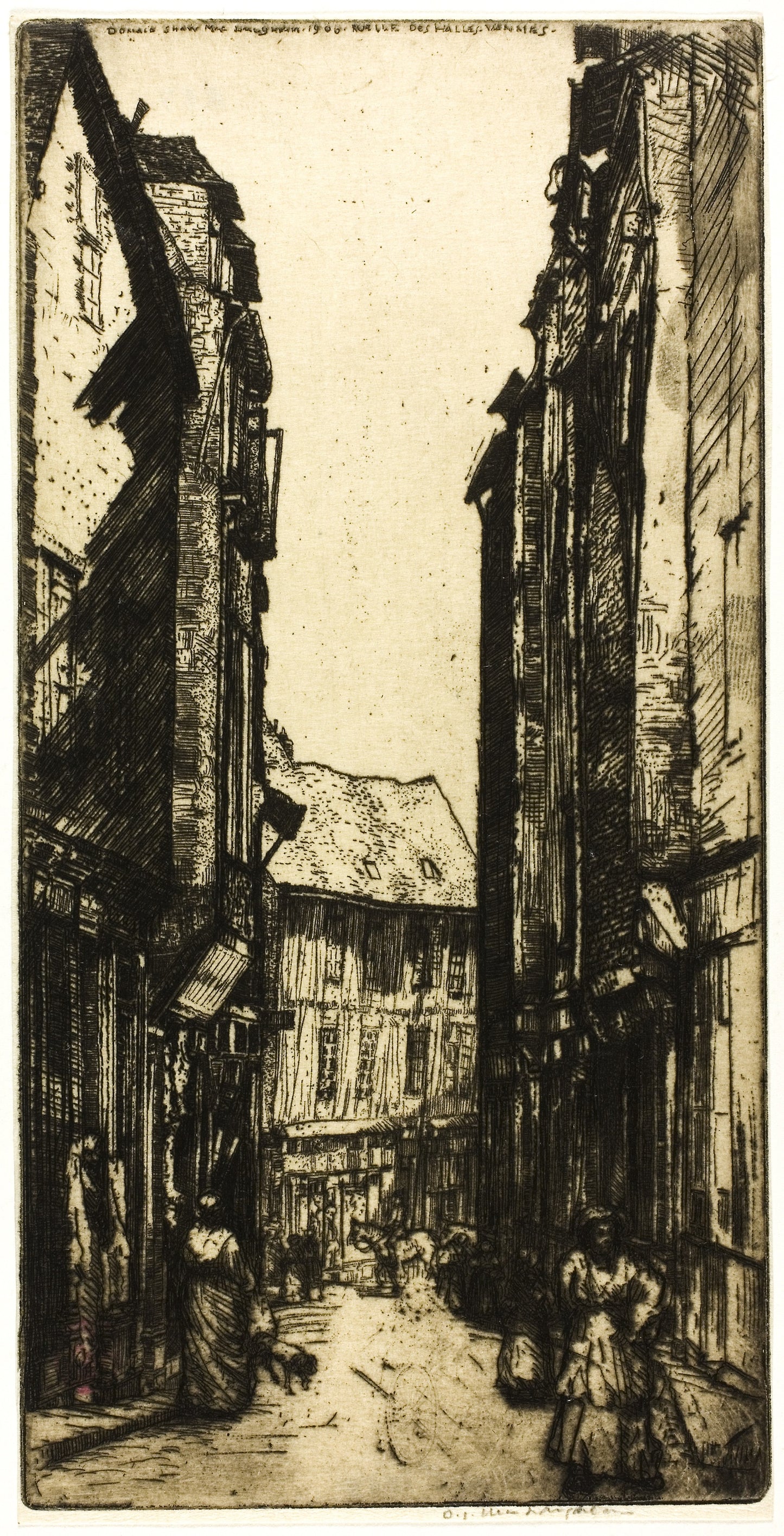 Ruelle des Halles, Vannes, Brittany -  Donald Shaw MacLaughlan,  Poster Print Wall Art