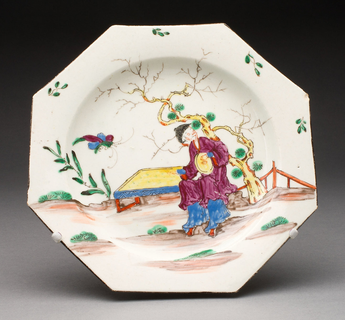Plate -  Bow Porcelain Factory,  Poster Print Wall Art