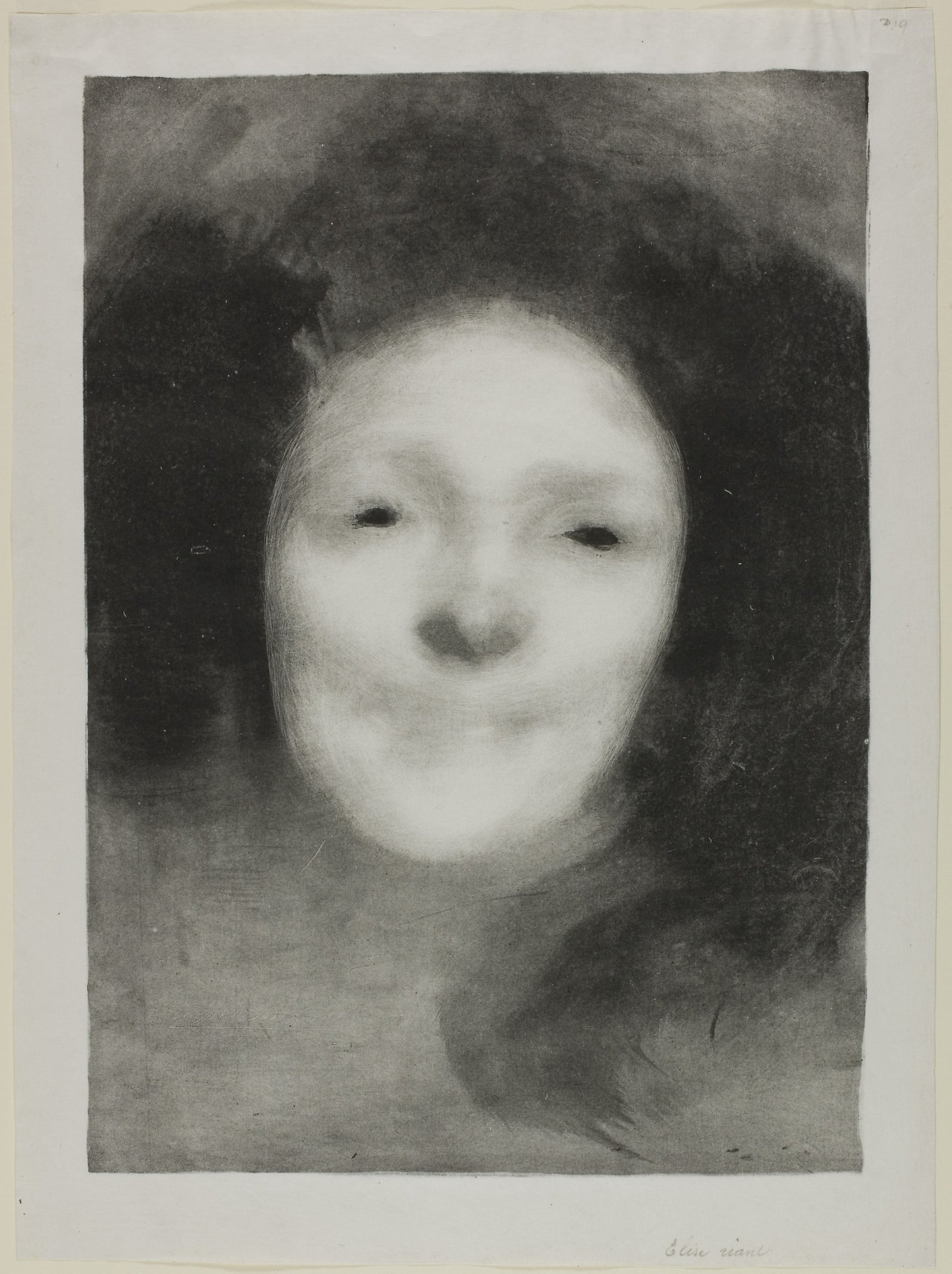 Elise Smiling -  Eugène Carrière,  Poster Print Wall Art