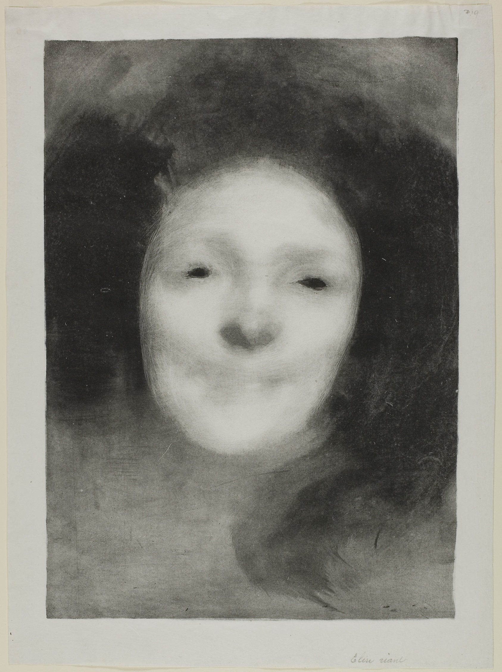 Elise Smiling: Eugène Carrière,16x12"(A3) Poster