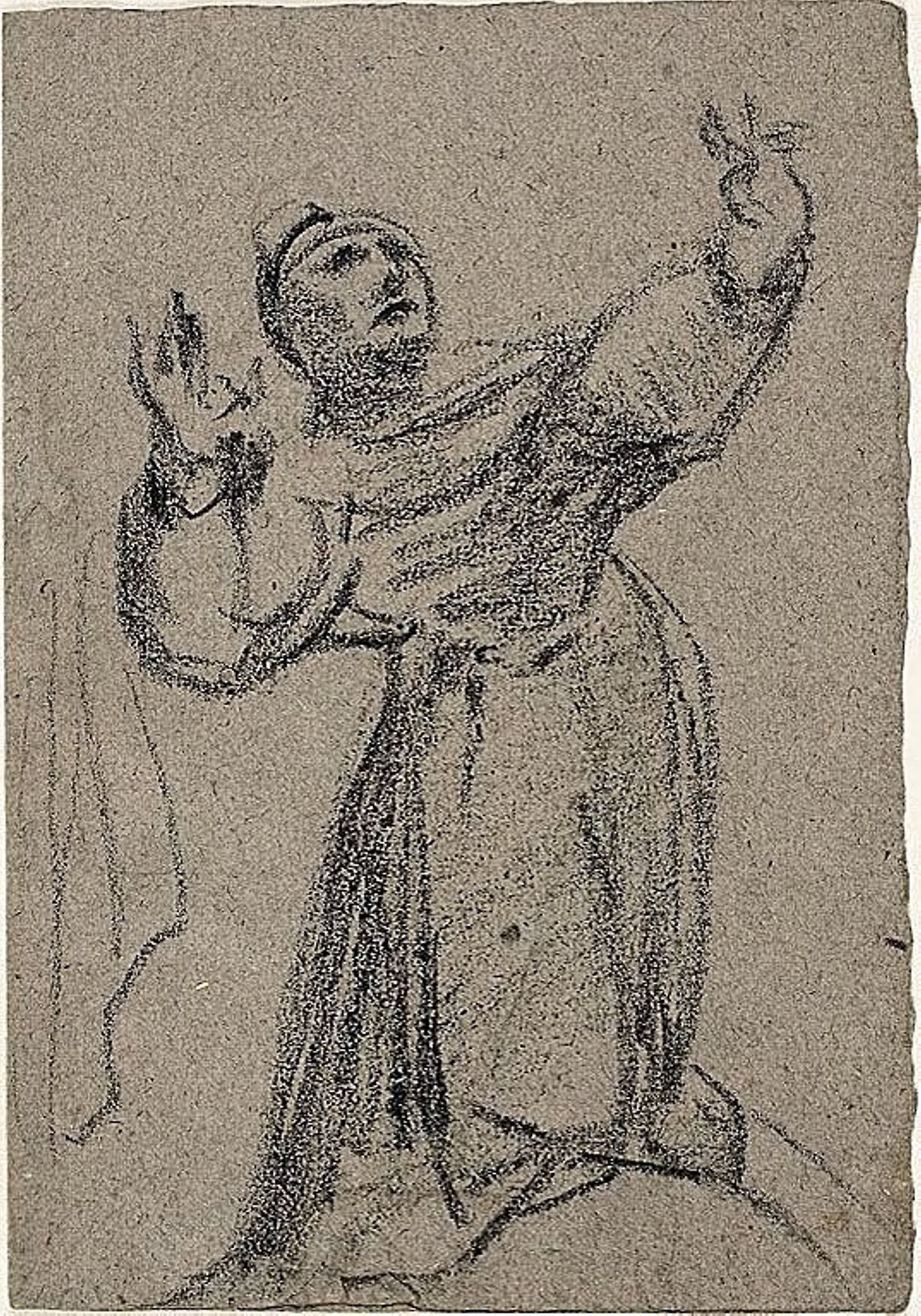 Kneeling Figure with Arms Raised -  Jean Baptiste Carpeaux,  Poster Print Wall Art