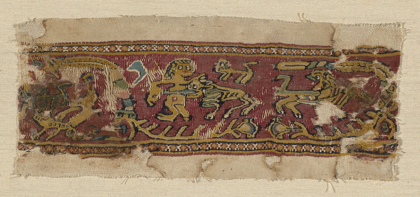 Fragment of a Border -  Coptic,  Poster Print Wall Art