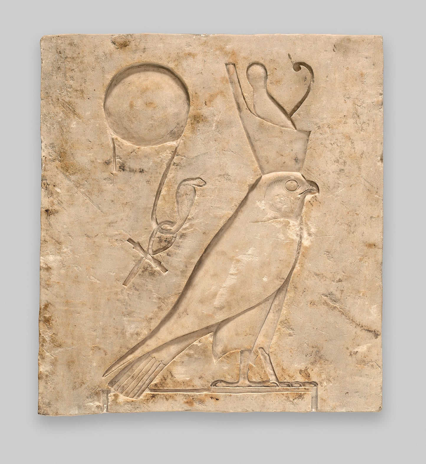 Relief Plaque Depicting the God Horus as a Falcon -  Egyptian,  Poster Print Wall Art