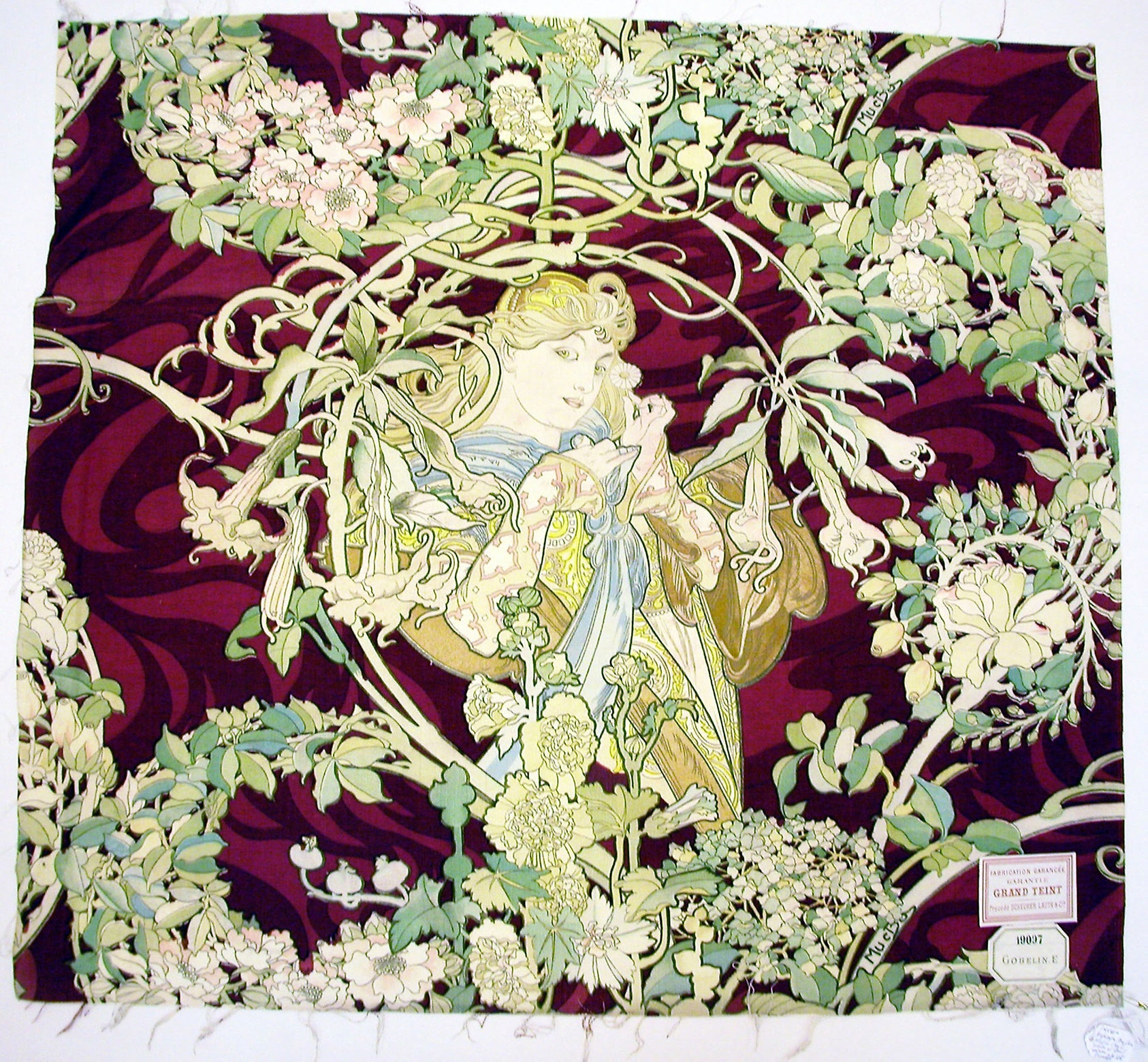 Panel Entitled "Femme à marguerite" (Woman with Daisy): Designed: Alphonse Marie Mucha,16x12"(A3) Poster